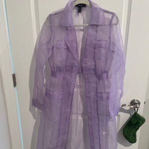 Forever21 purple organza jacket